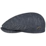 Connaughton Driver Flat Cap by JJ Hats blue-mottled