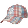9Forty WMNS Check Yankees Cap by New Era orange-turquoise