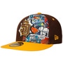 59Fifty Padres Comic Cap by New Era dark brown