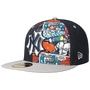 59Fifty Yankees Comic Cap by New Era navy