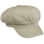Uni Washed Cotton Newsboy Cap by Lipodo light olive