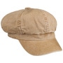 Uni Washed Cotton Newsboy Cap by Lipodo dark beige