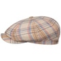 Hatteras Orsley Linen Flat Cap by Stetson oatmeal