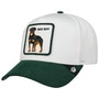 Suede Bad Boy Trucker Cap by Goorin white-green