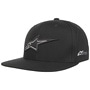 Thickness Snapback Flat Brim Caps by alpinestars black