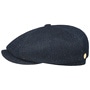 Hatteras Tweed 160 Years Flat Cap by Stetson navy
