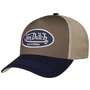 Tricolour Oval Logo Cap by Von Dutch blue-beige