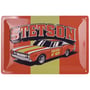 Muscle Car Retro Metal Sign by Stetson red