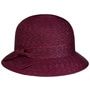 Fiora Straw Hat by Seeberger bordeaux