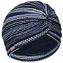 Multicolour Knit Turban by Seeberger blue