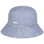Uni Crochet Straw Hat by Seeberger light blue