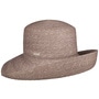 Isabelle Uni Straw Hat by Seeberger grey