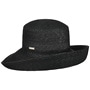 Isabelle Uni Straw Hat by Seeberger black