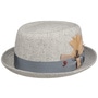 Janston Pork Pie Silk Hat by Alfonso D’Este grey-mottled