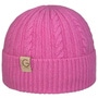 Cable Knit Merino Knit Hat by Gebeana pink