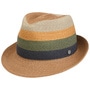 Colour Blocks Hemp Trilby Hat by Lierys khaki