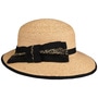 Raffia Bonnet Ananas by bedacht nature-black