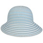 Twotone Braids Cloth Hat by bedacht blue