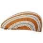 Resort Stripe 504 Flat Cap by Kangol light brown