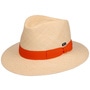 Green Band Traveller Panama Hat by Lipodo orange