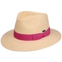 Green Band Traveller Panama Hat by Lipodo fuchsia