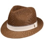 Revik Straw Trilby Hat by bugatti brown