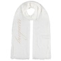 Wordmark Scarf by bugatti white