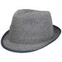 Crenford Straw Trilby Hat by bugatti navy