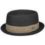 Valeno Toyo Pork Pie Straw Hat by Lipodo black