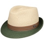 Jorland Straw Trilby Hat by Lipodo nature-green
