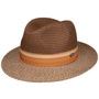 Brown Bogart Straw Hat by Lipodo brown