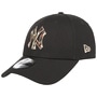 9Forty NY Yankees Camo Logo Cap by New Era black
