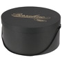 Round Hat Box by Borsalino black