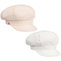 Seersucker Reversible Newsboy Cap by Mayser cream white
