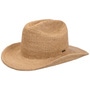 Odessa Crochet Raffia Hat by Brixton beige