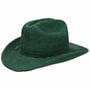 Odessa Crochet Raffia Hat by Brixton dark green