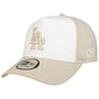League Ess Dodgers Trucker Cap by New Era oatmeal