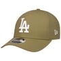 9Forty Linen MC Dodgers Cap by New Era olive