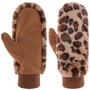 Faux Fur Leo Mittens by Barts beige-brown