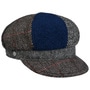Patchwork Wool Newsboy Cap by Lierys blue