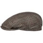 Driver Cap Check Virgin Wool/Silk by Stetson brown-mottled