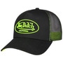 Neon Logo Trucker Cap by Von Dutch black-yellow