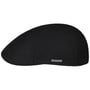 Texas Virgin Wool/Cashmere Flat Cap by Stetson black