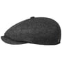 8 Panel Wool Twill Flat Cap by Balmoral anthracite