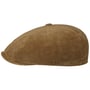 8 Panel Corduroy Vintage Flat Cap by Stetson beige