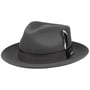 Vanvico Fedora Wool Hat by Stetson dark grey