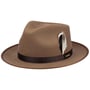 Stenbrick Fedora Wool Hat by Stetson light brown