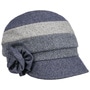Stine Patchwork Newsboy Cap by Seeberger blue-grey