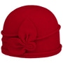 Jorina Milled Wool Hat by Seeberger red