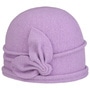 Jorina Milled Wool Hat by Seeberger purple